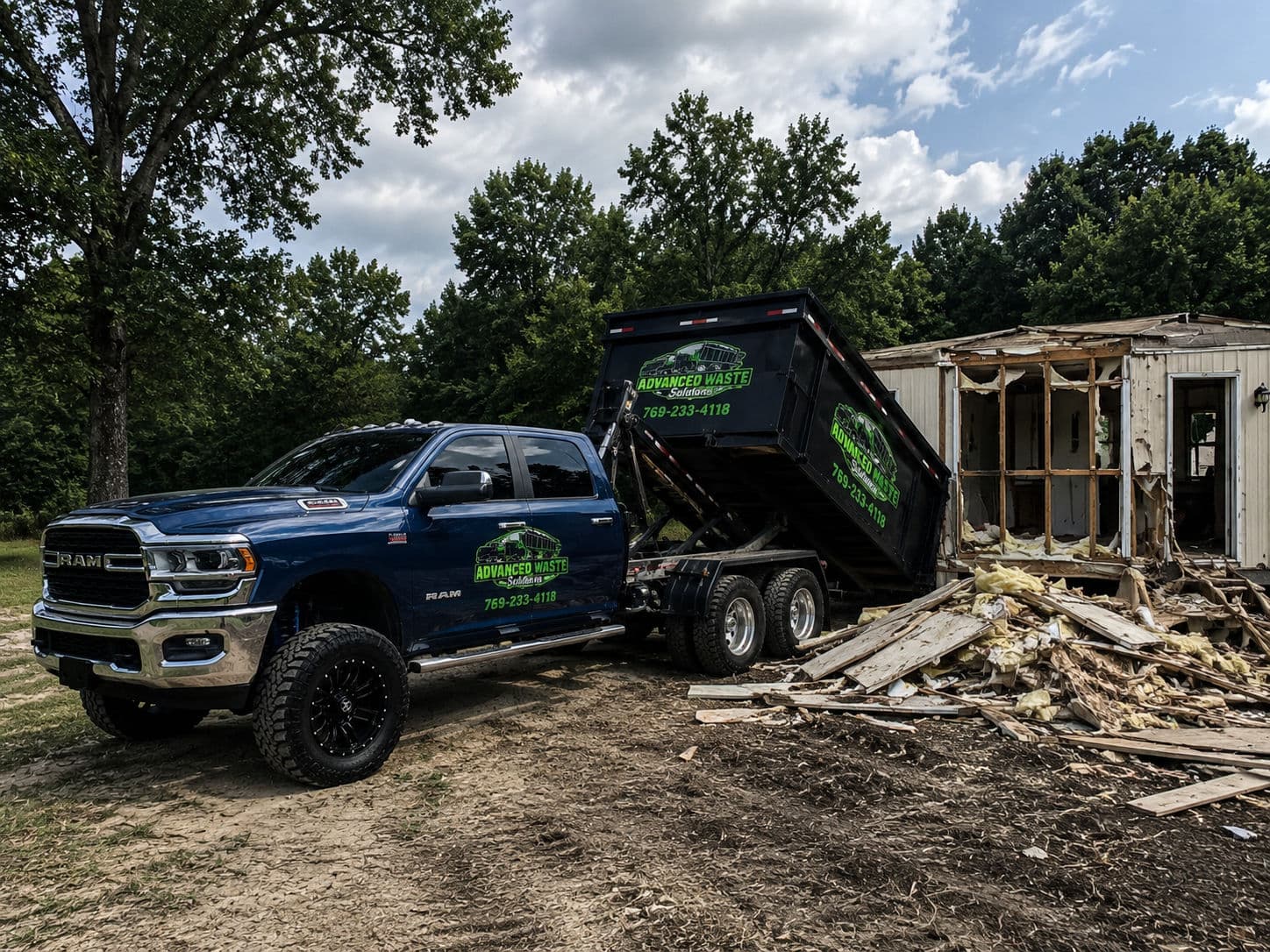 Project Mobile Home Demolition Cleanup With a 20-Yard Dumpster image