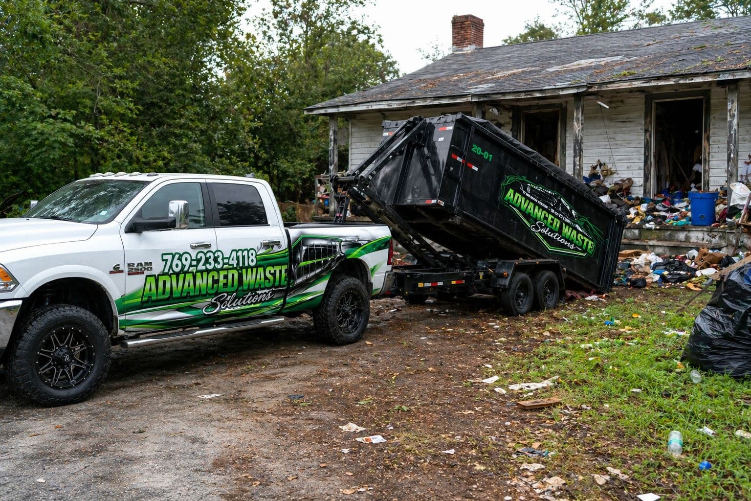 Project 20-Yard Dumpster Rentals for Heavy Property Cleanouts image